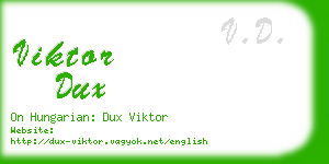viktor dux business card